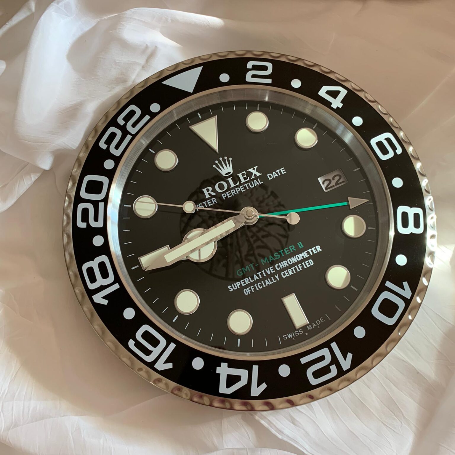 Spannende Rolex Wanduhr Original Ebenbild