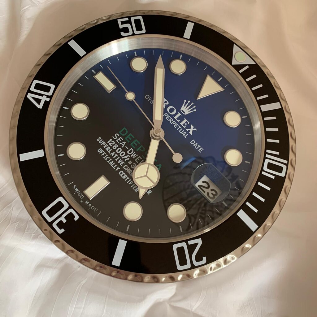 Spannende Rolex Wanduhr Original Ebenbild